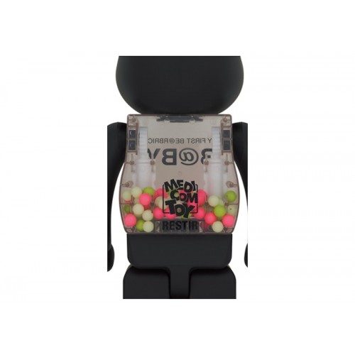 Оригинальная большая фигурка Bearbrick My First Baby 1000% Matte Black Glow - 70см