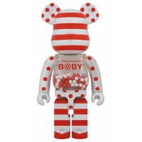 Bearbrick My First Baby 1000% Red & Silver Chrome Ver.