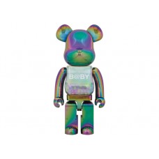 Большая фигурка (70см) Bearbrick My First Baby Clear Ver. 1000% Black Chrome