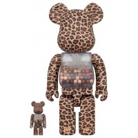 Набор фигурок (7см и 28см) Bearbrick My First Baby Leopard Ver. 100% & 400% Set