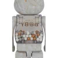 Bearbrick My First Baby Marble Ver. 1000% White & Gold