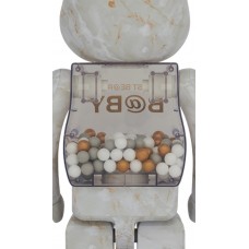 Bearbrick My First Baby Marble Ver. 1000% White & Gold