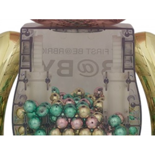 Оригинальная большая фигурка Bearbrick My First Be@rbrick 1st Color Chrome 1000% - 70см.