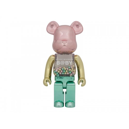 Оригинальная большая фигурка Bearbrick My First Be@rbrick 1st Color Chrome 1000% - 70см.