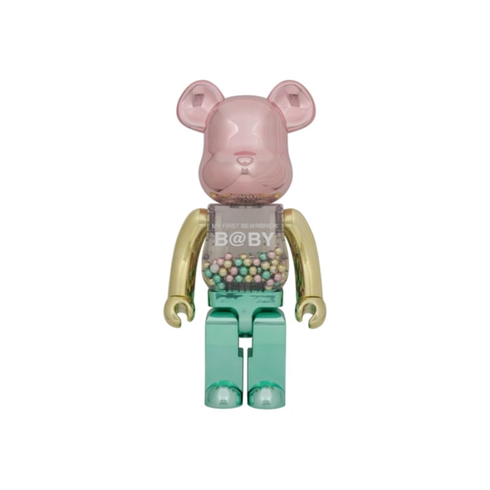 Оригинальная большая фигурка Bearbrick My First Be@rbrick 1st Color Chrome 1000% - 70см.