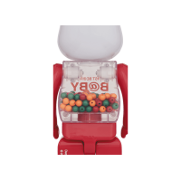 Bearbrick MY FIRST BE@RBRICK Jester Ver. 100% & 400% Set Red Multicolor