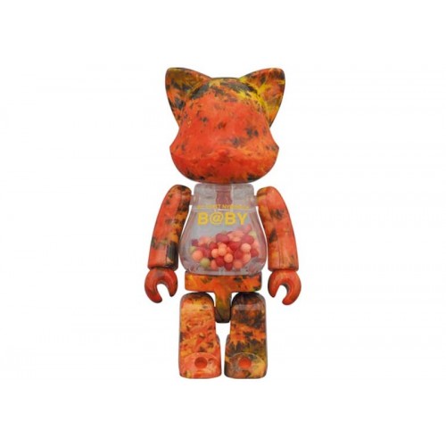Оригинальный набор фигурок Bearbrick My First Nyabrick Baby Autumn Leaves Ver. 100% & 400% Set - 7см и 28см