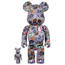 Набор фигурок (7см и 28см) Bearbrick NBA 100% & 400% Set