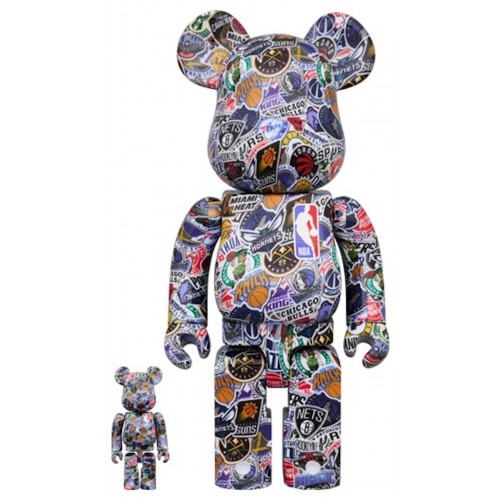 Оригинальный набор фигурок Bearbrick NBA 100% & 400% Set - 7см и 28см