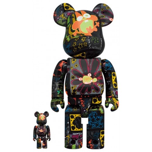 Оригинальный набор фигурок Bearbrick New Akatsuka Nyarome & Beshi 100% & 400% Set - 7см и 28см