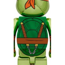 Bearbrick Nickelodeon Teenage Mutant Ninja Turtles Michelangelo 1000% Chrome