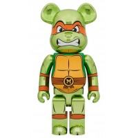 Bearbrick Nickelodeon Teenage Mutant Ninja Turtles Michelangelo 1000% Chrome