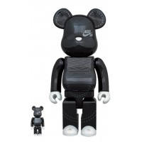 Набор фигурок (7см и 28см) Bearbrick NIKE SB 2020 100% & 400% Set Black