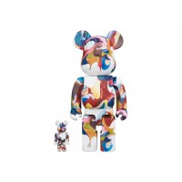 Набор фигурок (7см и 28см) Bearbrick Nujabes First Collection 100% & 400% Set