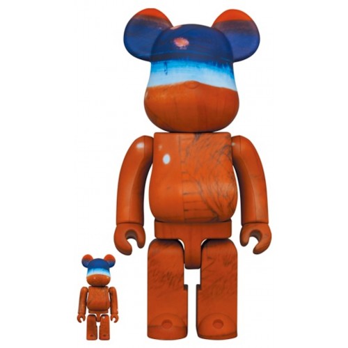 Оригинальный набор фигурок Bearbrick Nujabes (Modal Soul) 100% & 400% Set - 7см и 28см