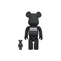 Набор фигурок (7см и 28см) Bearbrick Oasis 100% & 400% Set Black Rubber