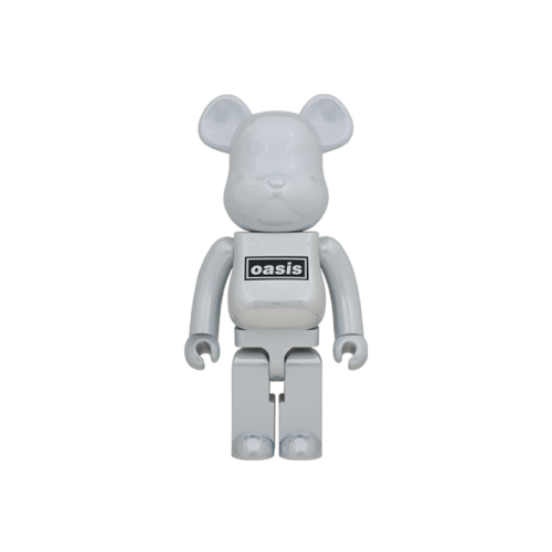Оригинальная большая фигурка Bearbrick Oasis 1000% White Crome - 70см