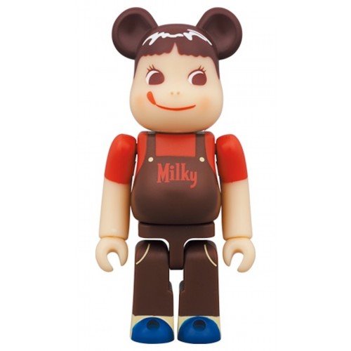 Оригинальный набор фигурок Bearbrick Peko-chan Chocolate Milky 100% & 400% Set - 7см и 28см