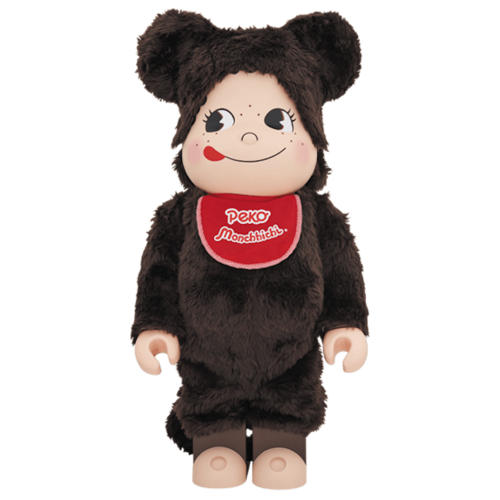 Оригинальная большая фигурка Bearbrick Peko Monchhichi Pekochhichi 1000% Brown - 70см