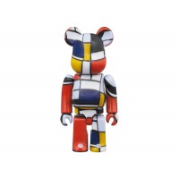 Bearbrick Piet Mondrian 100% & 400% Set Multi