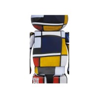 Bearbrick Piet Mondrian 100% & 400% Set Multi
