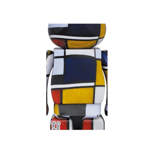 Оригинальный набор фигурок Bearbrick Piet Mondrian 100% & 400% Set Multi - 7см и 28см