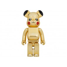 Большая фигурка (70см) Bearbrick Pikachu 1000% Gold Chrome Ver.