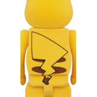 Bearbrick Pikachu Flocky Ver. 100% & 400% Set