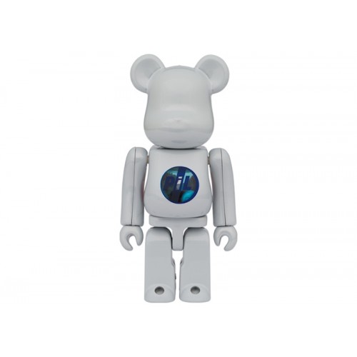 Набор из двух фигурок Bearbrick PiL 100% & 400% Set Chrome Ver. - 7см и 28см.
