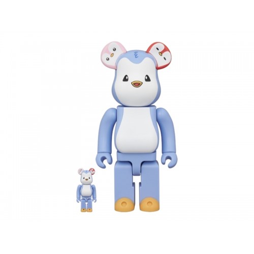 Набор из двух фигурок Bearbrick Pudgy Penguins 100% & 400% Set - 7см и 28см.