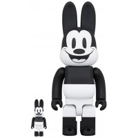 Набор фигурок (7см и 28см) Bearbrick Rabbrick x Disney Oswald the Lucky Rabbit 100% & 400% Set