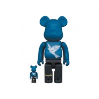 Набор фигурок (7см и 28см) Bearbrick René Magritte (Loiseau de ciel 1965/La belle societe 1965) 100% & 400% Set