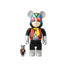 Набор фигурок (7см и 28см) Bearbrick Riderman 100% & 400% Set