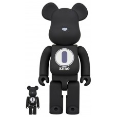 Набор фигурок (7см и 28см) Bearbrick ROBERT INDIANA x fragmentdesign 100% & 400% Set Black/White