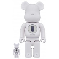 Bearbrick ROBERT INDIANA x fragmentdesign 100% & 400% Set White/Black