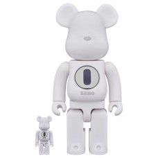 Набор фигурок (7см и 28см) Bearbrick ROBERT INDIANA x fragmentdesign 100% & 400% Set White/Black