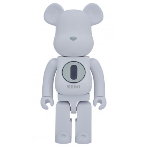 Оригинальная большая фигурка Bearbrick ROBERT INDIANA x fragmentdesign 1000% White/Black - 70см