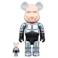 Набор фигурок (7см и 28см) Bearbrick RoboCop 2 Murphy Head Ver. 100% & 400% Set