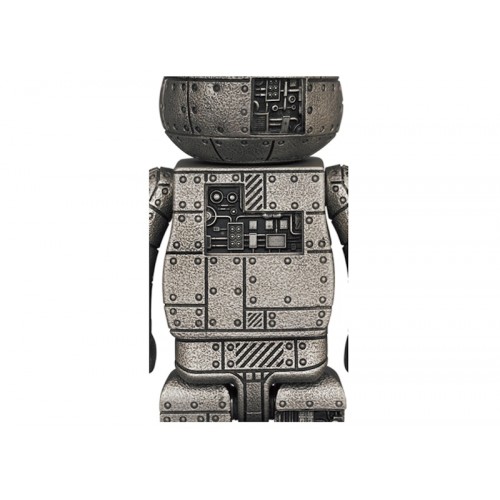 Оригинальная фигурка Bearbrick Royal Selangor Steampunk Iron Bright 400% Silver - 28см