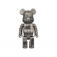 Фигурка (28см) Bearbrick Royal Selangor Steampunk Iron Bright 400% Silver