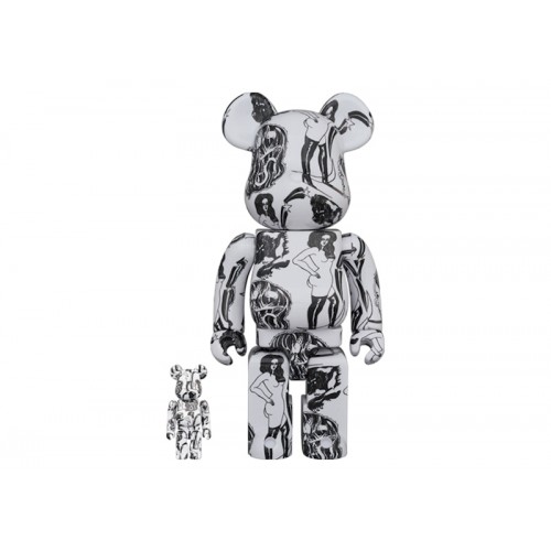 Набор из двух фигурок Bearbrick Saiko Otake Planet 100% & 400% Set - 7см и 28см.