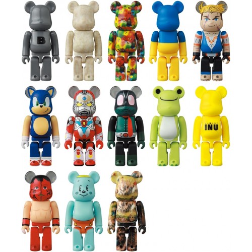 Оригинальный набор фигурок Bearbrick Series 46 Sealed Case 100% (24 Blind Boxes) - 7см