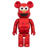 Bearbrick Sesame Street Elmo 10 Chrome