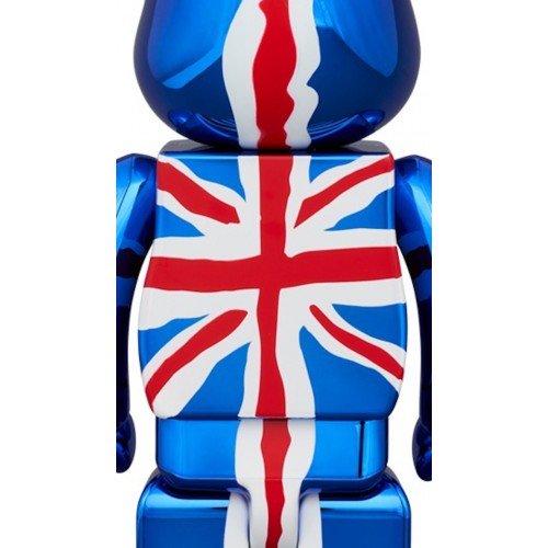 Оригинальный набор фигурок Bearbrick Sex Pistols "God Save The Queen" 100% & 400% Set Chrome - 7см и 28см
