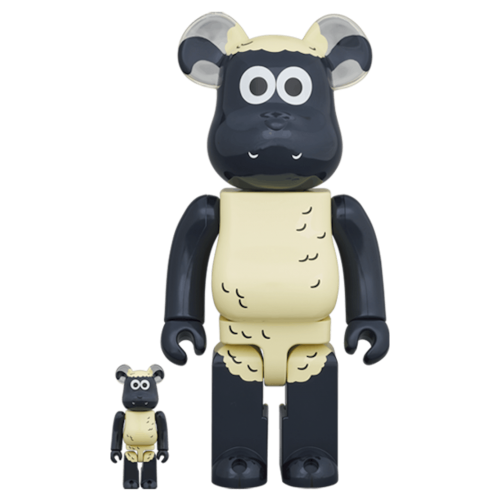 Оригинальный набор фигурок Bearbrick Shaun the Sheep 100% & 400% Set - 7см и 28см