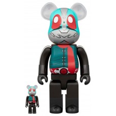Набор фигурок (7см и 28см) Bearbrick Shin Kamen Rider No. 2+1 100% & 400% Set