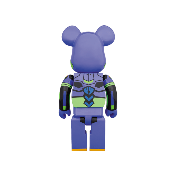 Оригинальный набор фигурок Bearbrick Shinji & Evangelion 100% & 400% Set Purple Multicolor - 7см и 28см