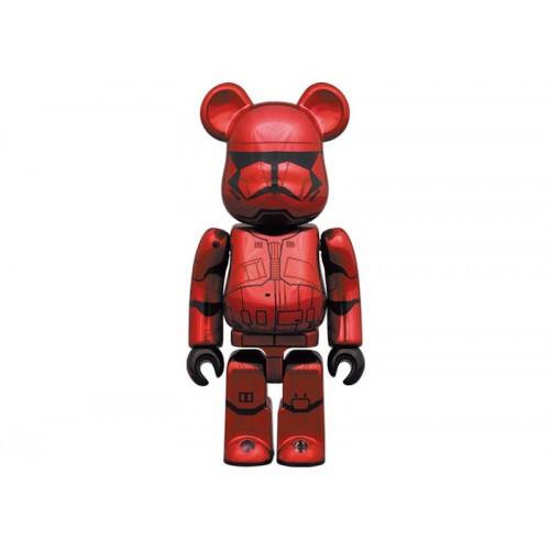 Набор из двух фигурок Bearbrick Sith Trooper 100% & 400% Set Red Chrome Ver. - 7см и 28см.
