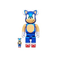 Bearbrick Sonic The Hedgehog 100% & 400% Set Chrome