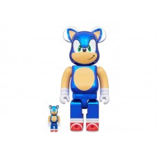 Bearbrick Sonic The Hedgehog 100% & 400% Set Chrome